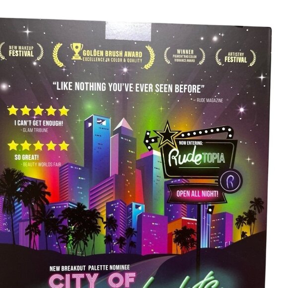 Rude Cosmetics City of Neon Lights Palette Makeup 90s Y2K - Picture 3 of 7